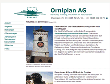 Tablet Screenshot of orniplan.ch